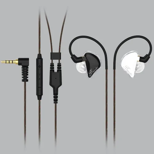 Miniatura 4 de BASN Monitores intrauditivos, Bmaster Triple Driver HiFi estéreo con aislamiento de ruido y graves mejorados para músicos, grabación de audio