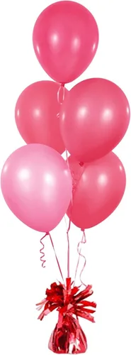Miniatura 8 de Pesas de globos metálicos, recuerdos de fiesta de cumpleaños, regalos novedosos y mordazas, 5.5 pulgadas, paquete de 12 unidades plateado