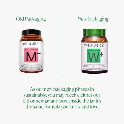 Miniatura 6 de The Nue Co. Suplemento multivitamínico para mujer - Apoya la energía, la inmunidad, la concentración, vegano, sin gluten, 30 cápsulas