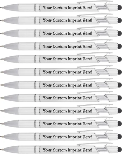 Miniatura 7 de ExpressDesigns™ - Bolígrafos personalizados con lápiz capacitivo - The Legacy - Bolígrafos metálicos personalizados con nombre impreso - Tinta negra