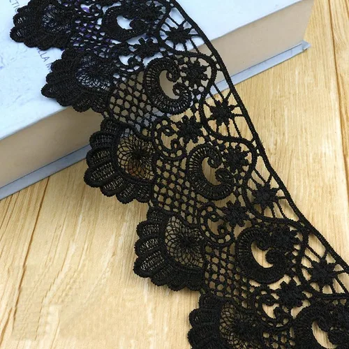 Accesorios de ropa bordados de poliéster bordado ligero falda de encaje / escote/mangas DIY tela decorativa arte, embalaje de regalo, diseño de