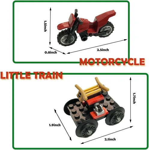 Miniatura 4 de Bloques de construcción, 583 piezas, juego de tren clásico con construcción de estación, ladrillo educativo, juguetes de aprendizaje para niños