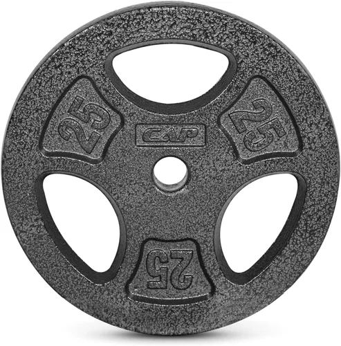 Miniatura 10 de CAP Barbell Placas de peso de agarre estándar de 1 pulgada Gris