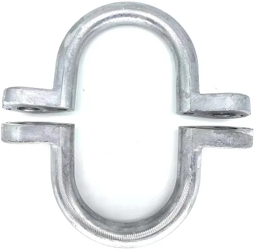 Miniatura 6 de Anillo en D de aluminio de 2 pulgadas para amarre de remolque (2 unidades), anillo de cuerda de amarre atornillado para remolques de caballos, carga