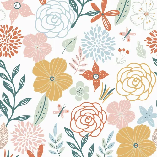 WENMER Papel tapiz floral para despegar y pegar de 17.71 x 118 pulgadas, papel tapiz floral bohemio, papel de contacto floral rosa, autoadhesivo,