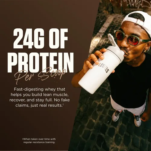 Miniatura 5 de Levels - Polvo de proteína de suero alimentado con pasto, sin artificiales, 24G de proteína, Chocolate Mocha, 5 libras