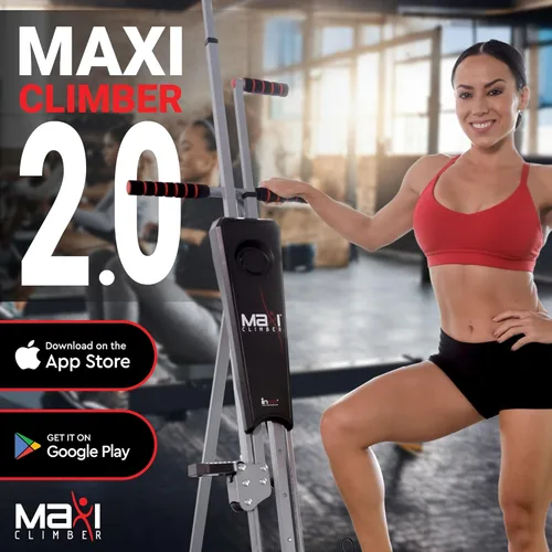 Miniatura 2 de MaxiClimber 2.0 Vertical Climber ERS (Elastic Resistance System) - Easy to Assemble, Folding Exercise Machine Combines Cardio & Strength Training