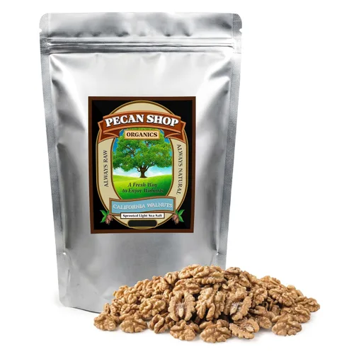 Miniatura 7 de Pecan Shop Nueces orgánicas de California para aperitivos, cultivo de huerto familiar, germinado, glaseado de arce Vermont - (2 libras)