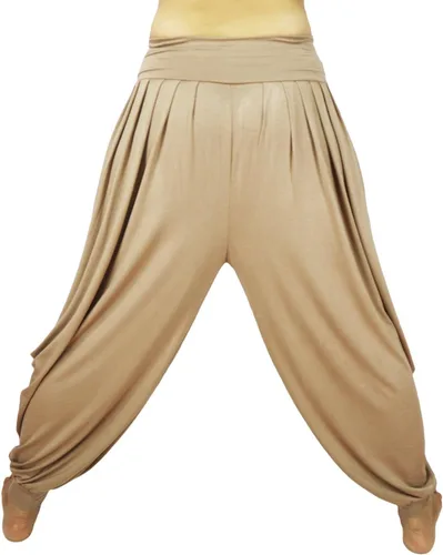 Miniatura 31 de Lovely Creations Pantalones holgados con cintura elástica y harem Aladdin para mujer
