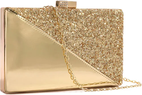 Miniatura 3 de CARIEDO Bolso de mano brillante para mujer elegantes bolsas de noche con purpurina bolso de noche brillante para baile boda fiesta graduación novia