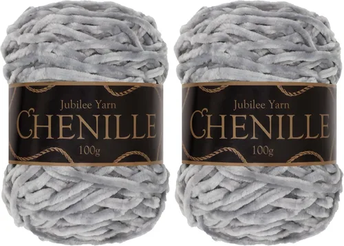Miniatura 78 de JubileeYarn - Hilo de chenilla (3.53 oz/poliéster peinado, circonita), 1 pastel