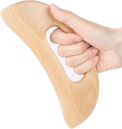 Masajeador de celulitis de madera, herramienta de guasha corporal de madera para cuerpo Guasha Wood Stick Herramienta de masaje para drenaje
