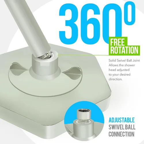 Miniatura 3 de AquaHomeGroup Cabezal de ducha de lujo con filtro, reduce el cloro, el óxido y los sedimentos, vitamina C, E y A, alta presión, efecto spa, níquel