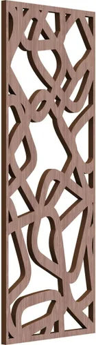 Miniatura 18 de Acme Paneles de pared decorativos de madera con calado, 9 3/8 pulgadas de ancho x 24 3/8 pulgadas de alto x 1/4 de alto, roble rojo