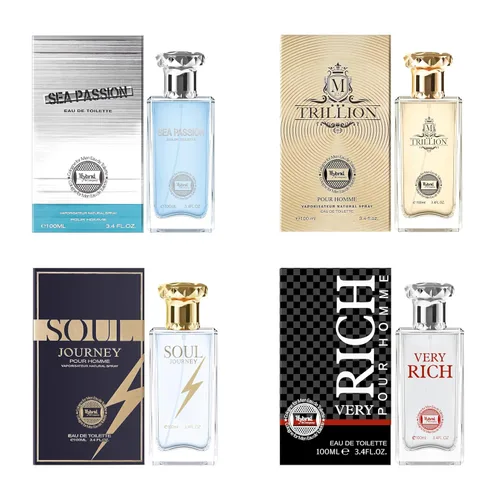 Miniatura 13 de Hybrid & Company 4 piezas Aqua Di Rinascita Lecno Sea Passion Aqua Deep Blue Aqua Prive Eau De Toilette vaporizador Natural Spray para hombre