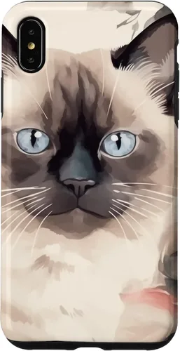 Miniatura 11 de Funda para iPhone 11 Pro Max Ragdoll Cat Roses Flower Watercolor Ragdoll Lover