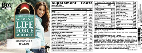 Miniatura 5 de Source Naturals Suplemento multivitamínico diario y multivitamínico para la salud inmune de las mujeres Life Force Multiple, 45 tabletas