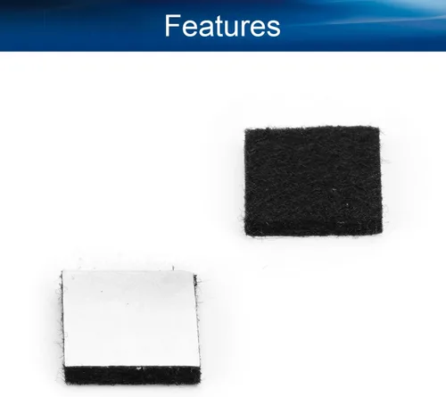 Miniatura 3 de 48 almohadillas de fieltro para muebles, almohadillas cuadradas de 0.63 pulgadas, protectores de suelo autoadhesivos antiarañazos para pies