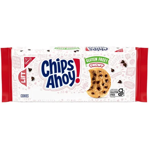 CHIPS AHOY! Galletas masticables sin gluten con chispas de chocolate fudgy, 9.75 oz
