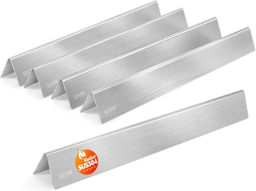 Miniatura 10 de GasSaf Barras aromatizantes de 17.5 pulgadas para Weber Genesis 300 E310 E20 E330, barras aromatizantes 7620 7621 para parrillas Weber Genesis 300