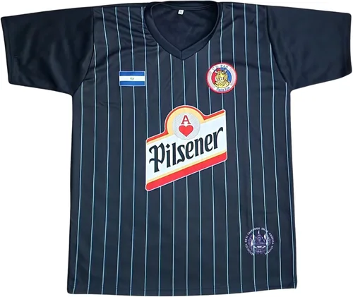 REAS Camisa Azul Negro de Fas de El Salvador Camisa de visitante de Tu equipo de Futbol favorito del Pais Donde Tu Naciste, santaneco de Corazon - 2