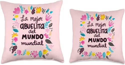 Miniatura 3 de Regalos para Abuelita Abuela Mejor Regalo Regalo La Mejor Abuela del Mundo Regalo para Abuelita Manta Almohada 16x16, Multicolor