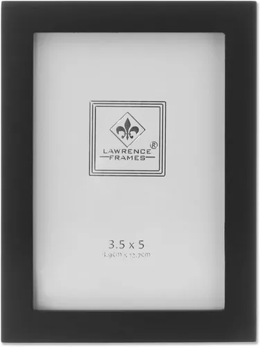 Miniatura 69 de Lawrence Frames Marco de fotos de madera negra, colección Gallery, 2 x 3 pulgadas, negro