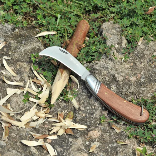 Miniatura 2 de Linsen - Cuchillo de poda e injerto para exteriores, herramienta de brotación de jardín de acero inoxidable, cuchillo de corte múltiple de bolsillo