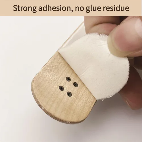 Miniatura 3 de Cinta de agarre de espuma para diapasón, cinta antiderrapante para monopatín de dedo 40mmX110mm (8 piezas negras 4 piezas blancas)