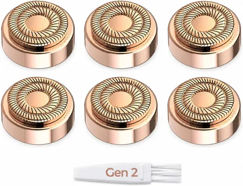 Cabezales de repuesto para Flawless Generation 2, compatibles con el removedor de vello facial impecable Finishing Touch para mujeres, cuchillas de