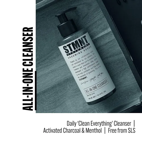 Miniatura 3 de STMNT Grooming Goods Limpiador diario todo en uno SLS/SLES sin sulfatos Fórmula de cuidado adicional con carbón activado y mentol