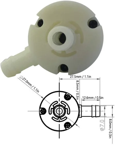 Miniatura 3 de Bomba de agua 12v, Bomba dispensadora de agua de CC, Piezas de la máquina de hielo para la máquina de café,Dispensador de agua