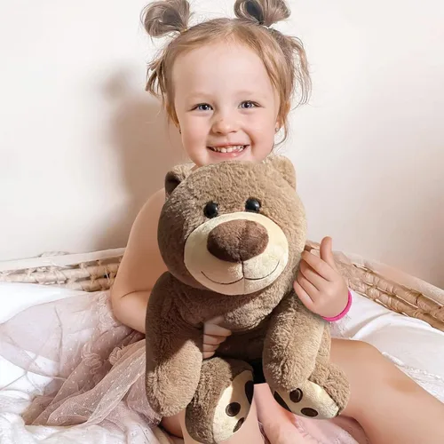 Miniatura 3 de Oso de peluche con peso de 3.5 libras, almohada de animales de felpa con peso de 24 pulgadas, bonitos juguetes de peluche kawaii, regalos