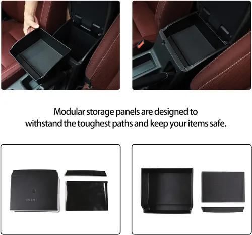 Miniatura 3 de Caja de almacenamiento para reposabrazos de automóvil, accesorios compatibles con Toyota Hilux REVO Hilux SR5 AN120 AN130 120 130 2015-2020