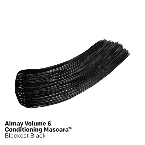 Miniatura 2 de Almay Máscara de volumen y acondicionador, hidratante durante todo el día, 10 negro más negro, 0.27 onzas líquidas.