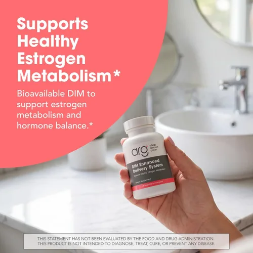 Miniatura 2 de Allergy Research Group - DIM Enhanced Delivery System - Equilibrio Hormonal, Hombres, Mujeres - 120 Cápsulas Vegetarianas