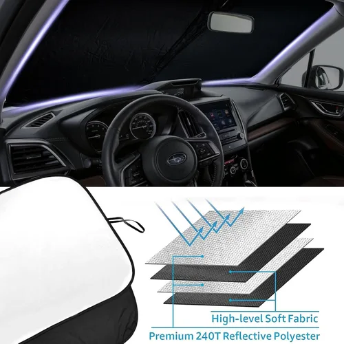 Miniatura 5 de Parasol para parabrisas delantero mejorado 2026 apto para Subaru Forester Crossover, Base, Premium, Sport, Limited 2015-2018, plegable, mantiene tu