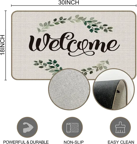 Miniatura 3 de Home Sweet Home Felpudo – Tapete antideslizante de bienvenida de 17 x 30 pulgadas para entrada interior, tapete de bienvenida al aire libre, tapete