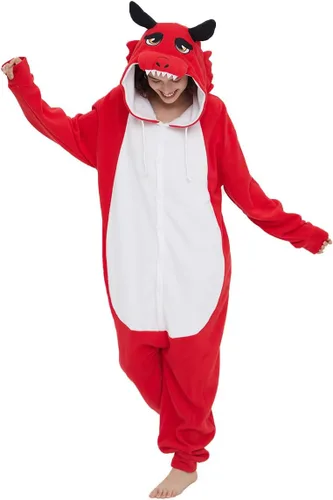 Miniatura 2 de Pijama de dragón unisex de animales, disfraz de cosplay para adultos