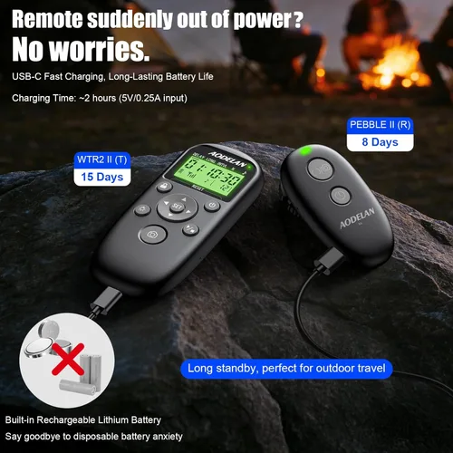 Miniatura 6 de Para cámaras Sony temporizador inalámbrico recargable con control remoto con LCD y temporizador de intervalo mejorado para A7 III, A7 IV, A7R IV