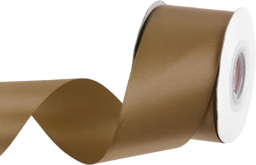 Miniatura 239 de MECCANIXITY Cinta de satén de 3/8 pulgadas de 50 yardas, de grogrén, de seda sólida, fina para ramo de boda, para regalo del día de San Valentín