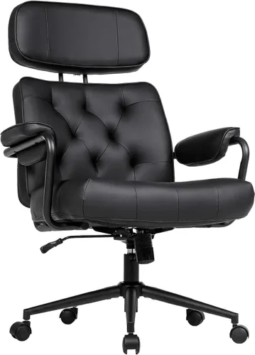 Miniatura 8 de Silla de oficina grande y alta de 500 libras, silla de escritorio cómoda, silla de computadora de gran tamaño extra ancha, sillas modernas