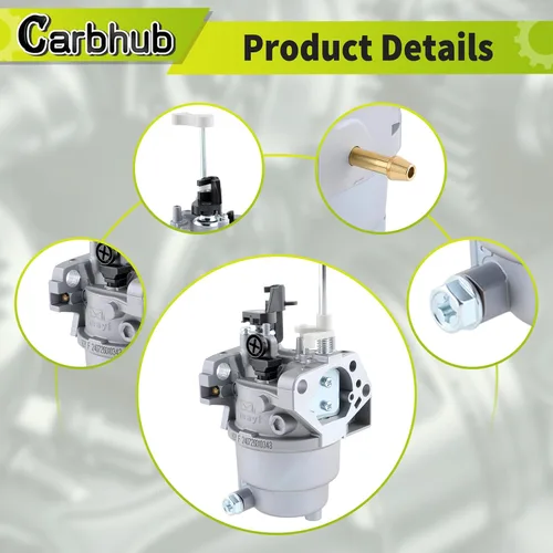 Miniatura 6 de Carbhub RY906500S Carburador apto para generador Ryobi RY906500S 6500 8125 vatios, carburador RY906500S, carburador Huayi RY906500S