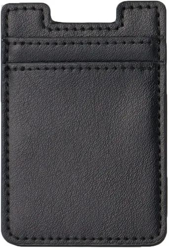 Miniatura 2 de Fulgamo Paquete de 2 carteras para teléfono, tarjetero de cuero adhesivo para tarjetas de crédito, bolsillo para la parte posterior de la funda