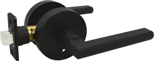 Miniatura 14 de Nuk3y Thor Series Slim Round Modern Contemporary (cerrojo de seguridad [cilindro único], negro mate)