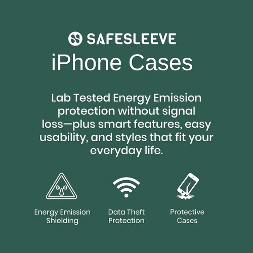 Miniatura 7 de SafeSleeve Funda de piel tipo cartera desmontable para iPhone 14 con bloqueador EMF para teléfono celular con 3 tarjeteros y soporte ajustable