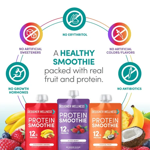 Miniatura 6 de Designer Wellness Paquete variado de batidos de proteínas y paquete de bayas mixtas