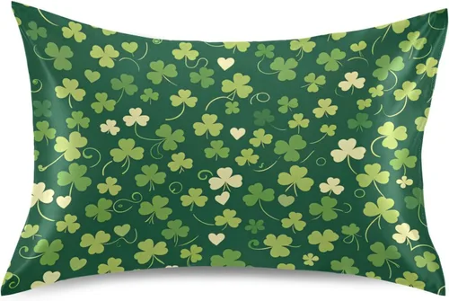Miniatura 11 de Nander Funda de almohada de satén estándar de Pascua, huevos coloridos y orejas de conejo, funda de almohada para el hogar, funda de almohada suave