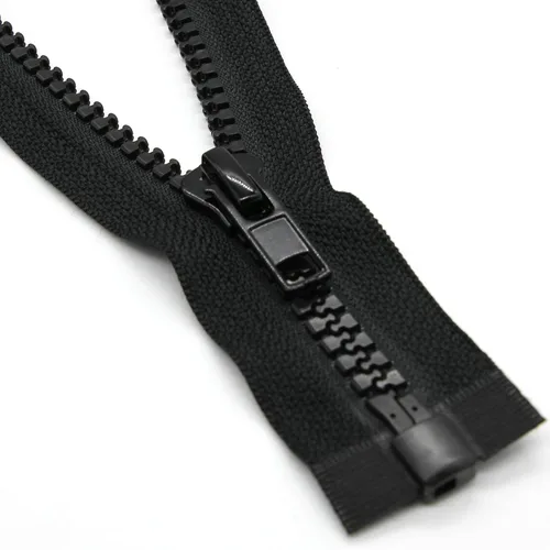 Miniatura 2 de Leekayer 2 cremalleras separadoras #5 de 27 pulgadas para abrigos de costura, chaqueta de cremallera, 26.8 in, cremalleras de plástico moldeado Negro