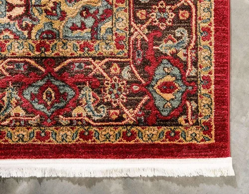 Miniatura 9 de Unique Loom Sahand Collection - Alfombra de área Ardashir (2' 2" x 3' 1", rectangular, rojo/azul claro)